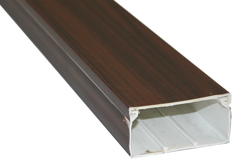 Canaleta adhesiva imitación madera 20x10mm. Tiras de 2 metros en