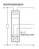 Eltako - WSZ15DE-32A - Contador de energía monofásico con display