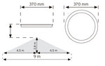 Plafón 10970 LED con sensor de alta frecuencia