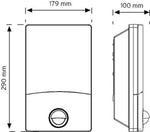 Aplique IP 65 con sensor de movimiento 10201
