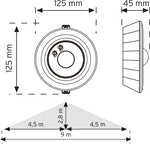 Detector de presencia 10361 LED por infrarrojos