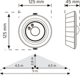 Detector de presencia 10361 LED por infrarrojos