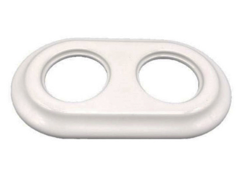 Marco doble porcelana empotrar