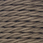 Cable eléctrico trenzado color café en PVC. Sección 2 x 0,75 mm