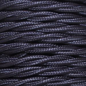 Cable eléctrico decorativo color Midnight Blue en PVC. Sección 2 x 0,75 mm. 25 metros