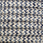 Cable eléctrico redondo trenzado textil Denim. 2 x 0,75 mm