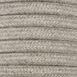 Cable eléctrico redondo trenzado textil Hessian. 2 x 0,75 mm