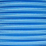 Cable eléctrico redondo trenzado textil color poly blue.. 2 x 0,75 mm