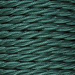 Cable eléctrico trenzado color GREEN FOREST de 2 x 0,75 mm de sección.