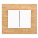 Doble Interruptor unipolar con tapa blanca serie DECENTE