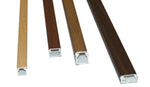 Canaleta adhesiva imitación madera 20x10mm. Tiras de 2 metros en PVC.