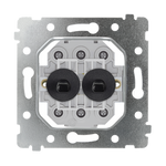 Doble interruptor con manecilla negra - VECTIS